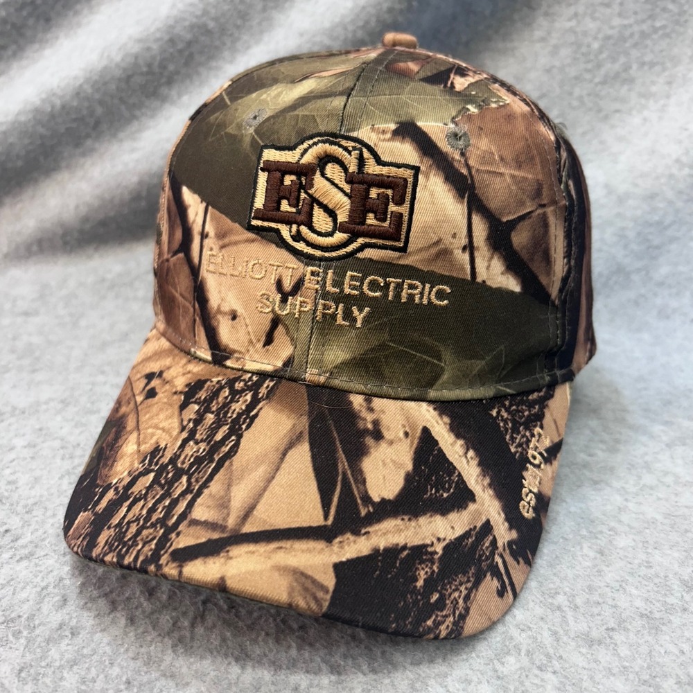 Elliott Electric Supply Mens Camo Tournament Apparel Hat Adjustable OSFM
